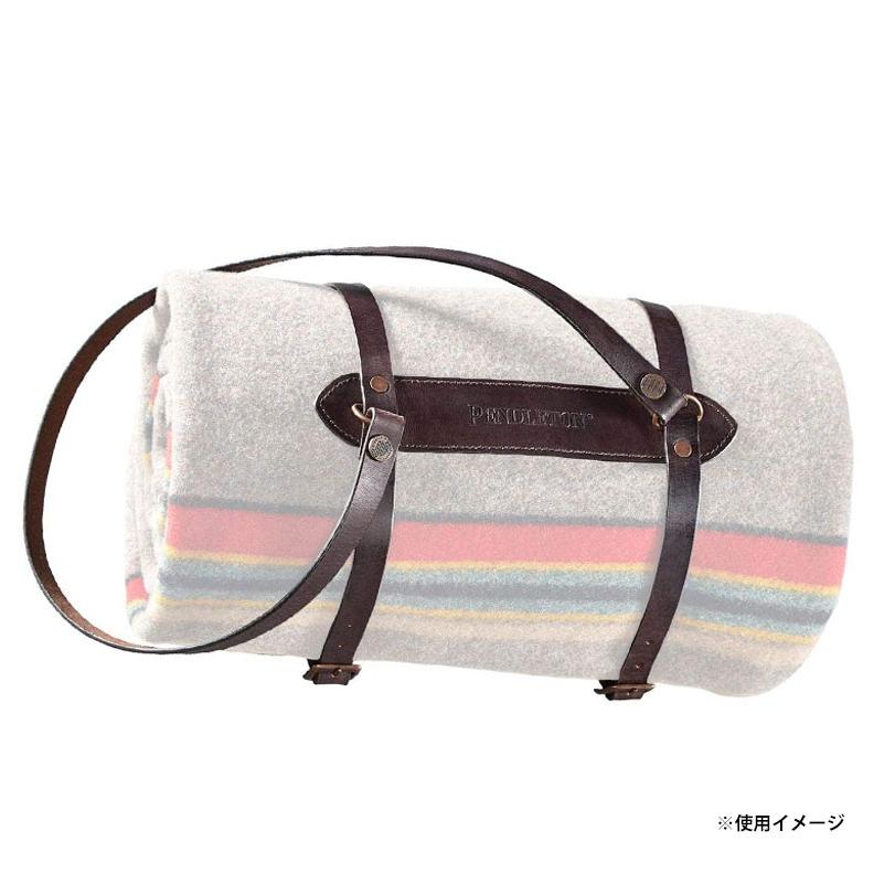 PENDLETON ペンドルトン キャリー レザー バンド 2WAY 持ち運び ブランケット 大判 ひざ掛け アウトドア キャンプ Premium Large Leather Carrier｜the-importshop｜05