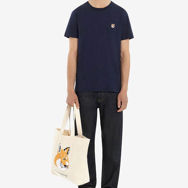 MAISON KITSUNE メゾン キツネ EMBROIDERED FOX HEAD TEE AM00103KJ0008 Tシャツ メンズ レディース シンプル  ギフト 母の日｜the-importshop｜17