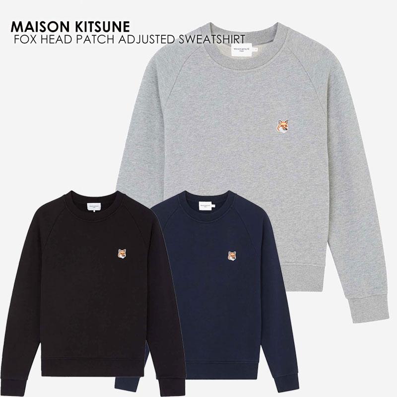 [メゾン キツネ] AW00303KM0001 フォックスヘッド パッチ メゾンキツネ MAISON KITSUNE AW00303KM0001 スウェット