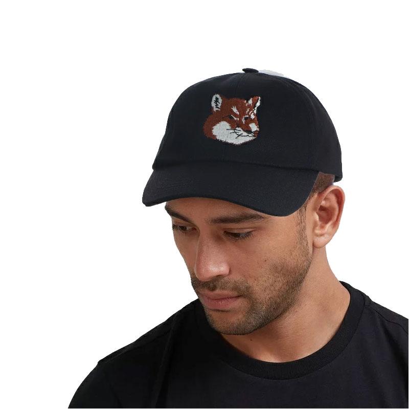 MAISON KITSUNE メゾン キツネ LARGE FOX HEAD EMBROIDERY 6P CAP HU06118WW0007 帽子 キャップ ワンポイント 刺繍 ギフト｜the-importshop｜07