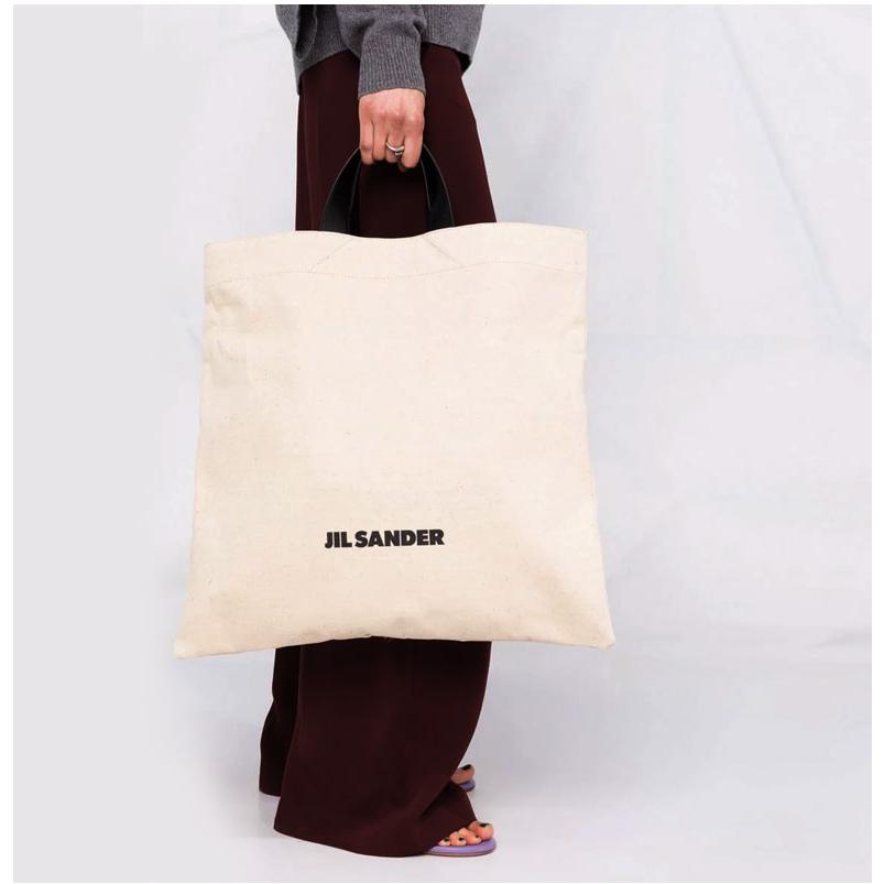 JIL SANDER ジルサンダー BORSA SHOPPING MEDIA ロゴ キャンバス JIL SANDER ジルサンダー BORSA SHOPPING MEDIA ロゴ キャンバス