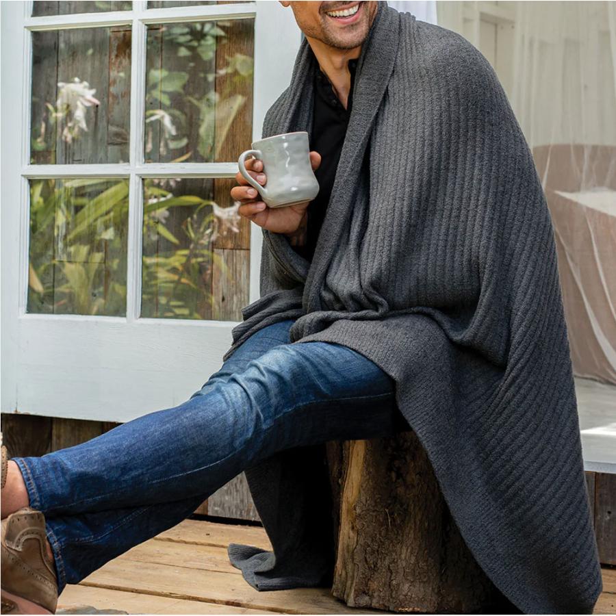 【並行輸入品】 BAREFOOT DREAMS ベアフットドリーム B463 COZYCHIC LITE RIBBED THROW ブランケット マイクロファイバー 毛布_2