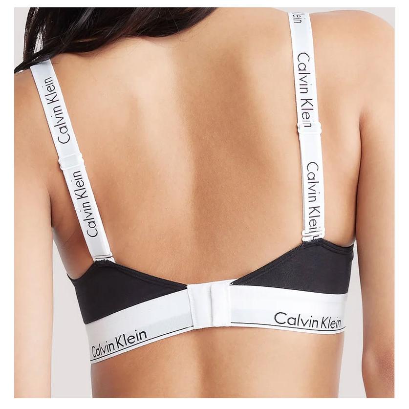 【カップ付き】Calvin Klein  LIGHTLY LINED LOGO STRAP BRALETTE カルバンクライン パット付き インナー ブラジャー ブラ ロゴ レディース アンダー レディース｜the-importshop｜04