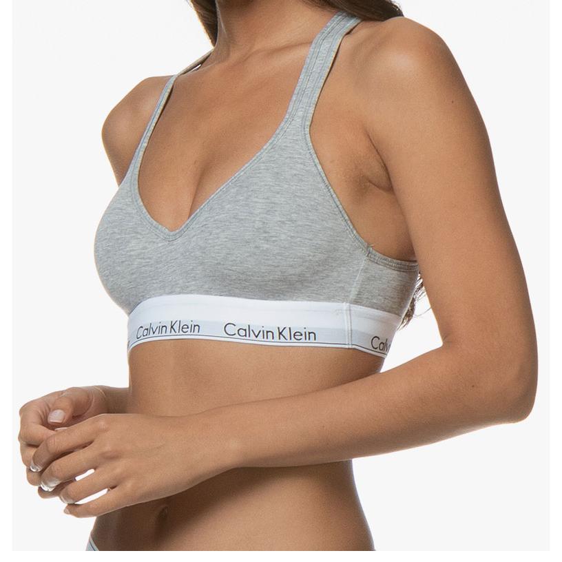 【カップ付き】Calvin Klein PADDED BRALETTE QF1654 カルバンクライン インナー ブラジャー ブラ ブラック  グレー ノンワイヤー ロゴ レディース 下着｜the-importshop｜15