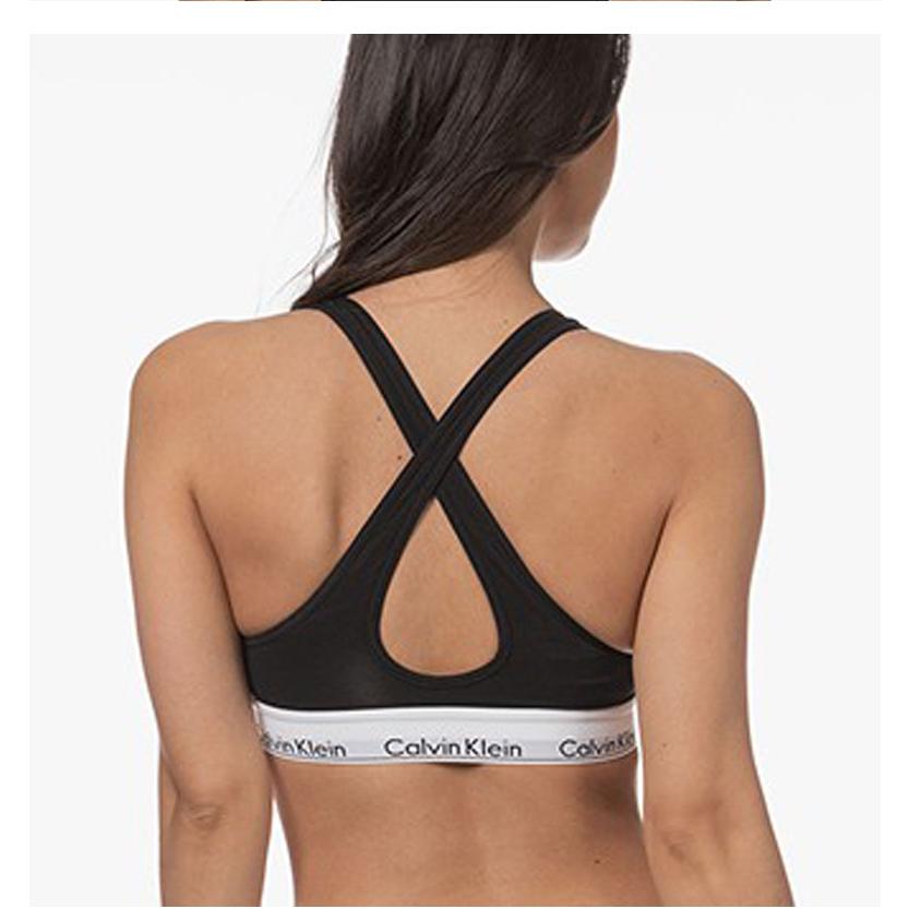 【カップ付き】Calvin Klein PADDED BRALETTE QF1654 カルバンクライン インナー ブラジャー ブラ ブラック  グレー ノンワイヤー ロゴ レディース 下着｜the-importshop｜06