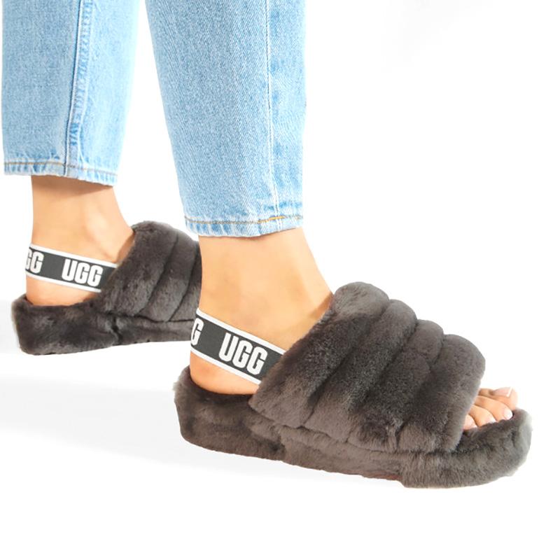 アグ サンダル レディース フラッフ イヤー スライド UGG FLUFF YEAH SLIDE 1095119 ふわふわ モコモコ スポーツ ルームシューズ ギフト｜the-importshop｜15