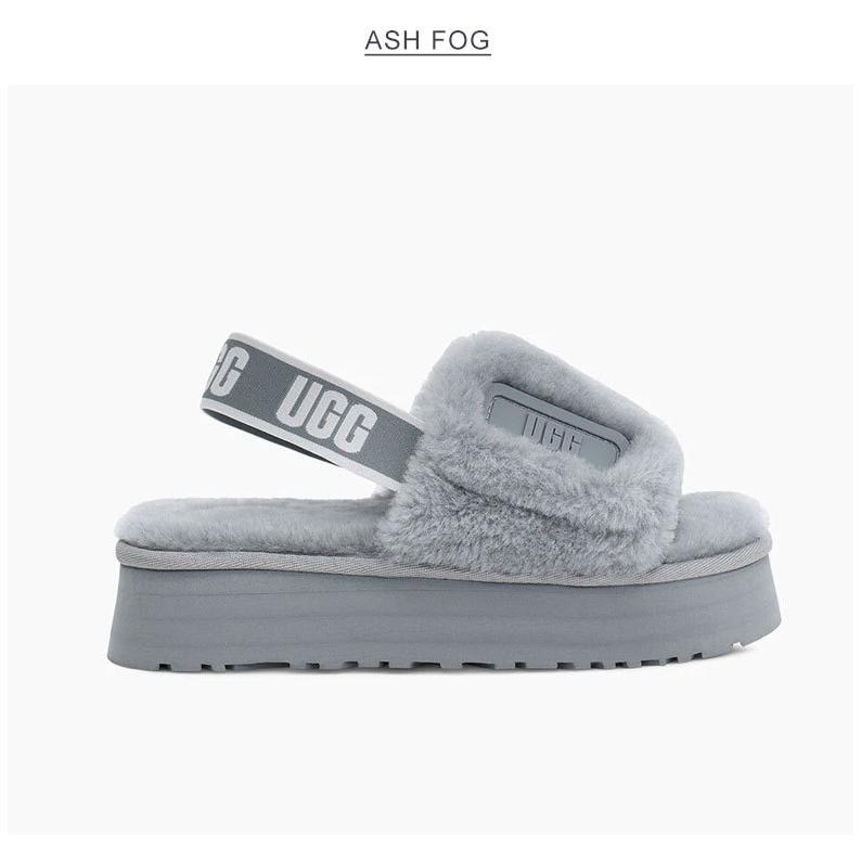 UGG W DISCO CROSS SLIDE アグ ボアサンダル グレー サンダル W DISCO CROSS SLIDE | UGG(R) (Women
