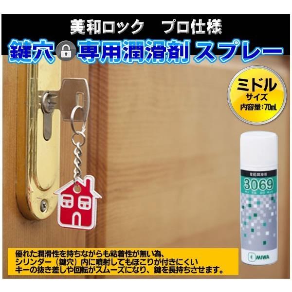 美和ロック プロ仕様 鍵穴専用潤滑剤 スプレー 70ml 3069