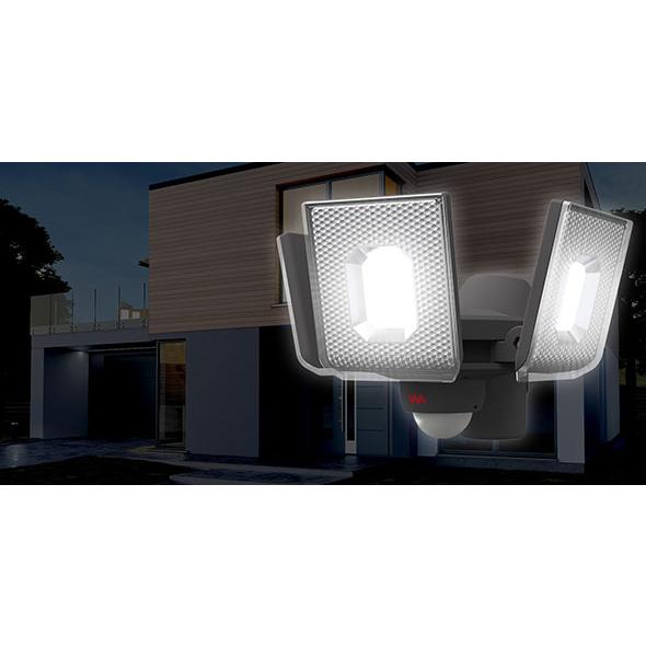 musashi（ムサシ） 5W×3灯スライド型LED充電式センサーライト LED
