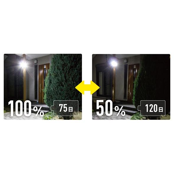 musashi（ムサシ） 5W×3灯スライド型LED充電式センサーライト LED
