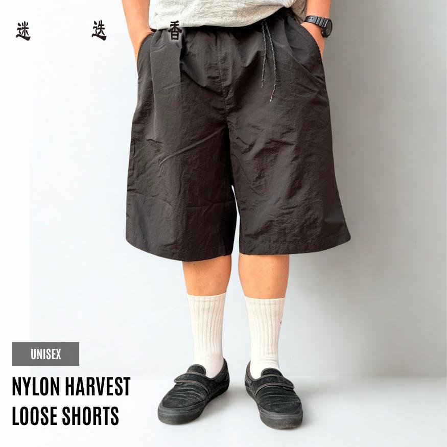 迷迭香 マンネンロウ NYLON HARVEST LOOSE SHORTS ナイロン ハーベスト