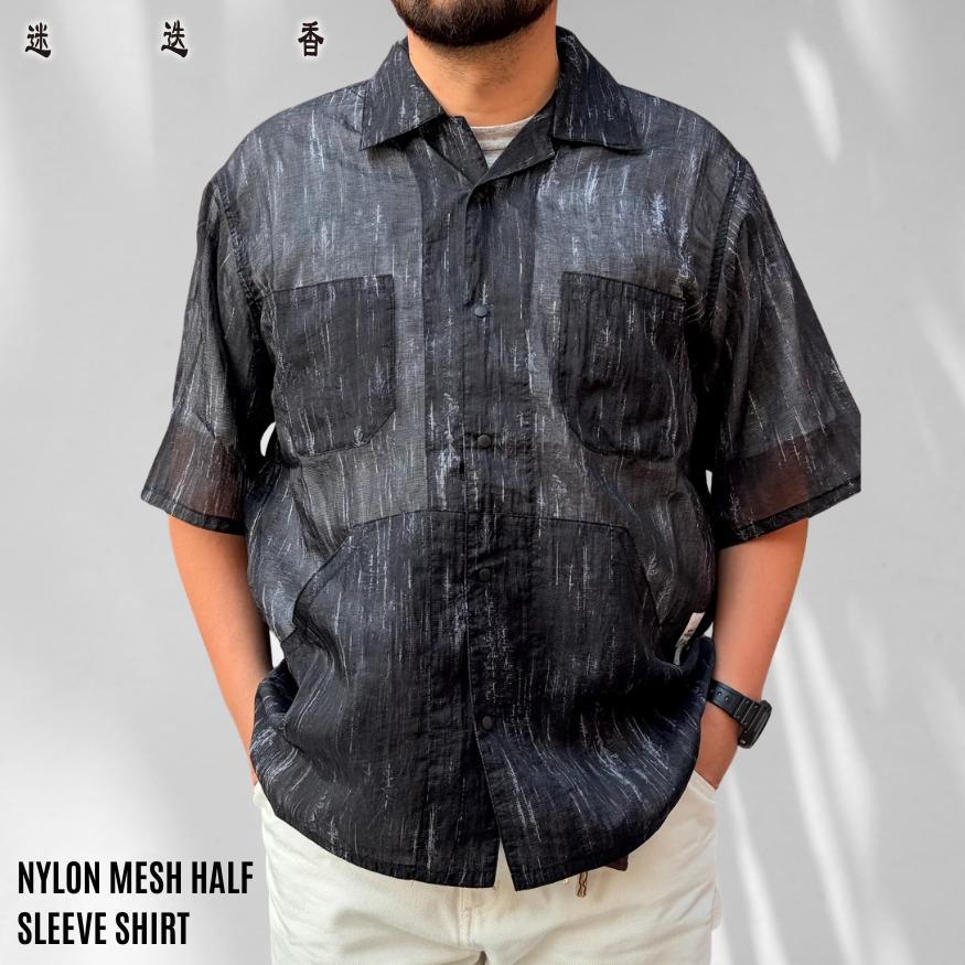 迷迭香 マンネンロウ MESH HALF SLEEVE SHIRT メッシュ ハーフスリーブ