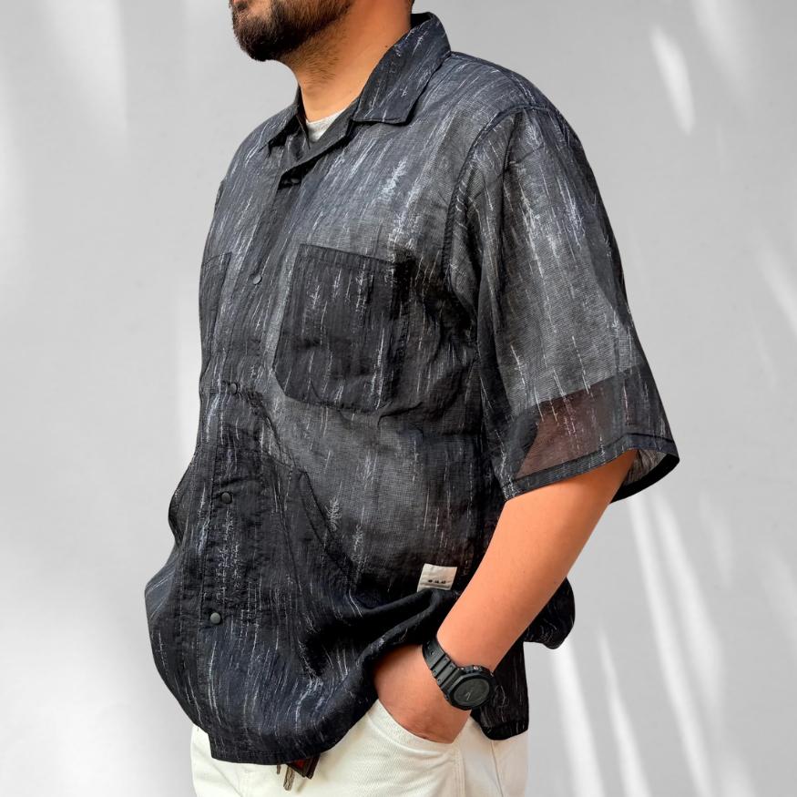 迷迭香 マンネンロウ MESH HALF SLEEVE SHIRT メッシュ ハーフスリーブ