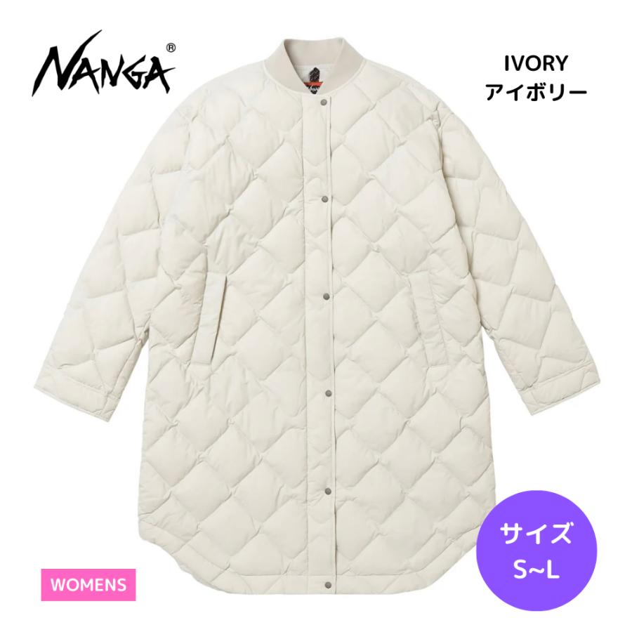 NANGA ナンガ RIB COLLAR QUILTED DOWN COAT W WOMEN リブカラー NANGA ナンガ RIB COLLAR QUILTED DOWN COAT W WOMEN リブカラー
