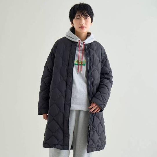 NANGA ナンガ RIB COLLAR QUILTED DOWN COAT W WOMEN リブカラー NANGA ナンガ RIB COLLAR QUILTED DOWN COAT W WOMEN リブカラー
