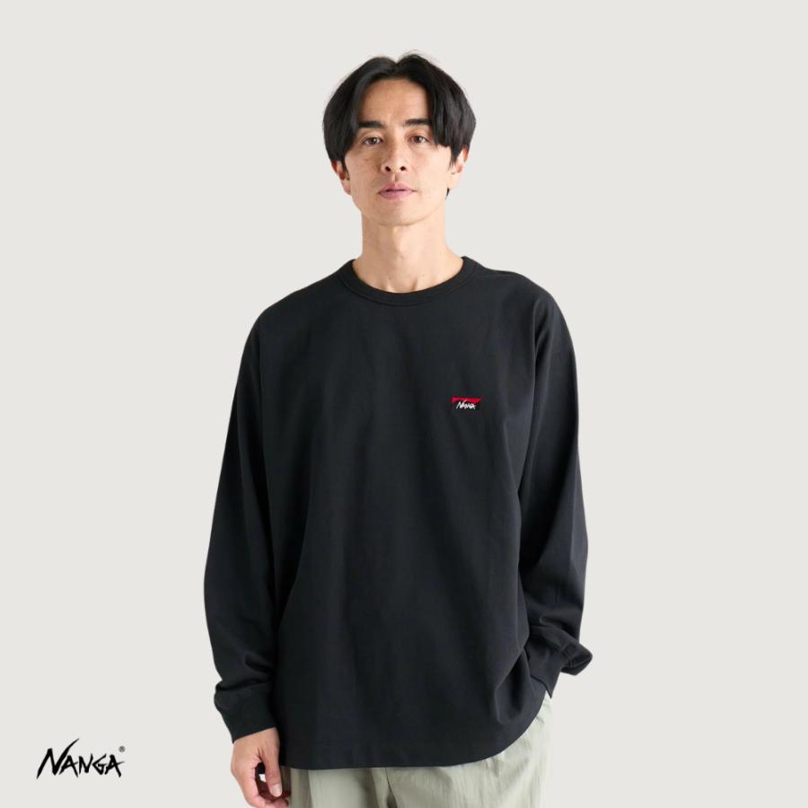 NANGA（ナンガ） 長袖Tシャツ エコハイブリッド ボックスロゴ エン