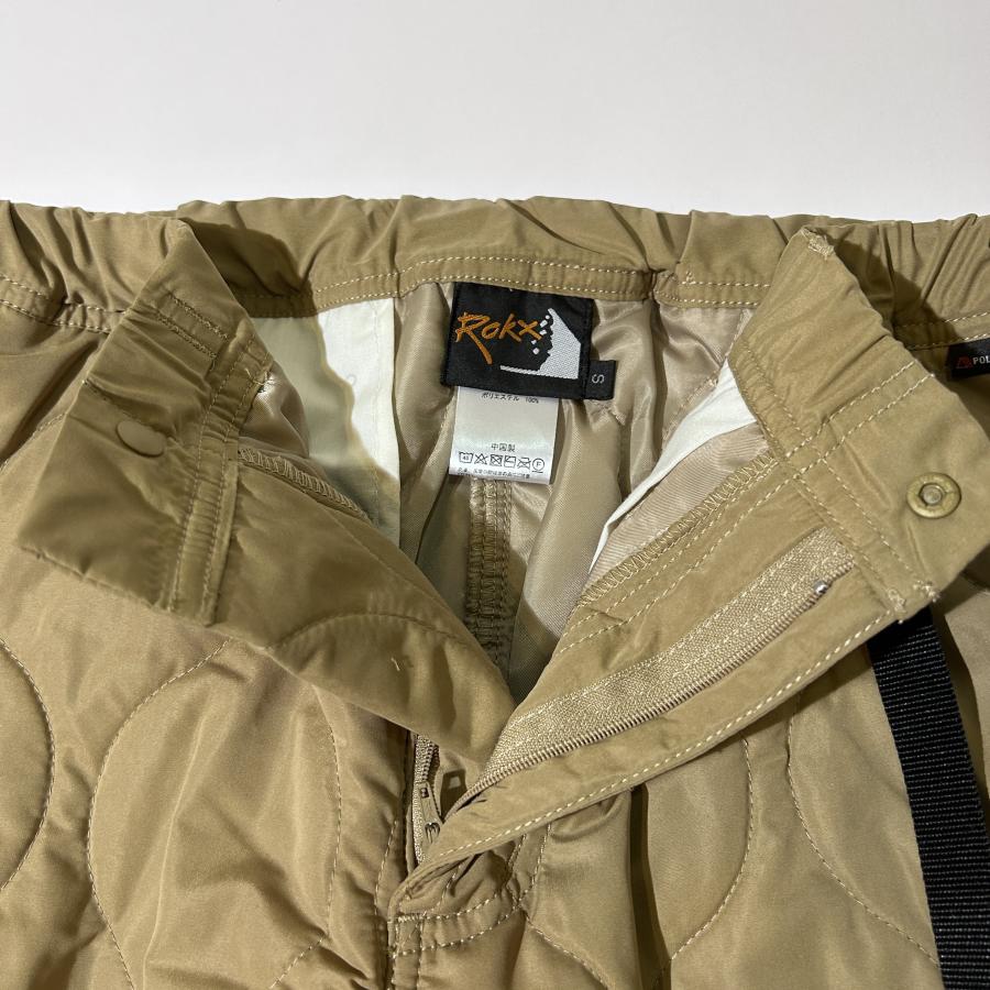 パンツ Work Pant ROKX ダウンパンツ クライミングパンツ ポーラテック キルト