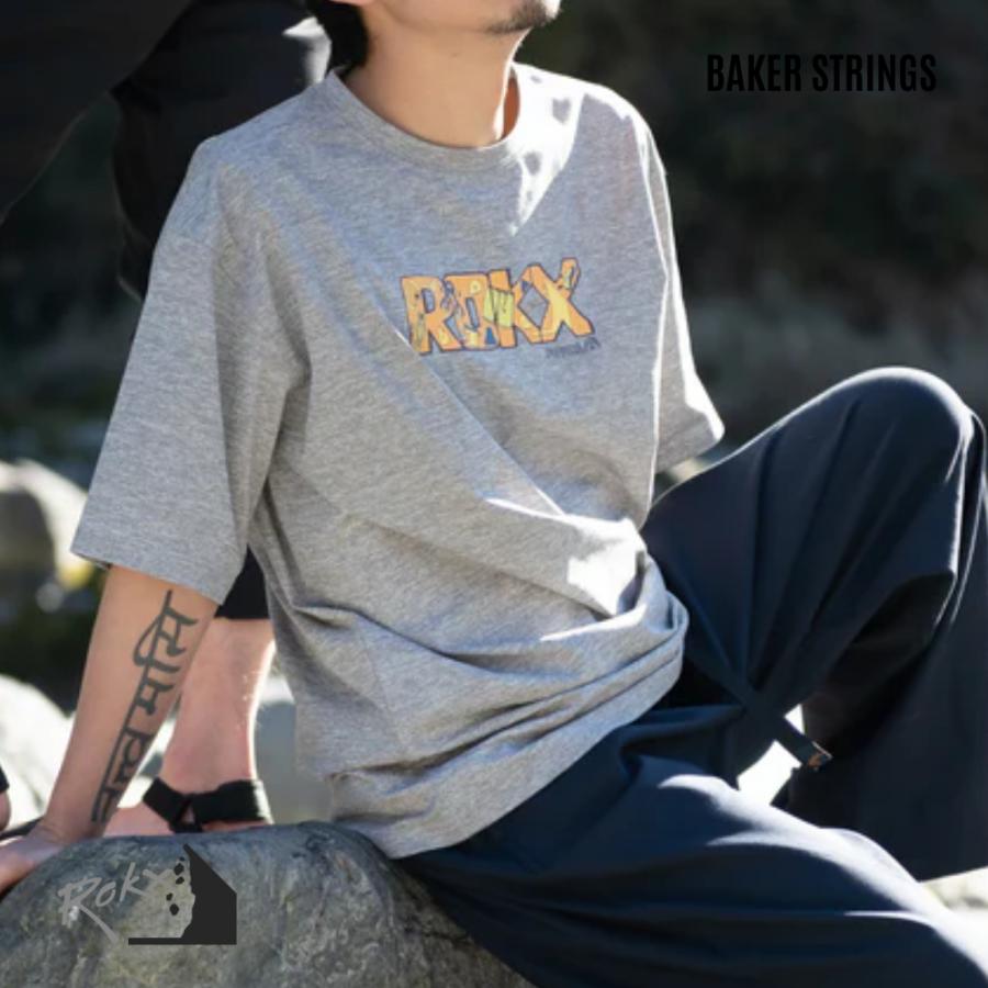 ROKX（ロックス） Tシャツ スピリットロゴTシャツ コラボ POP FIRE