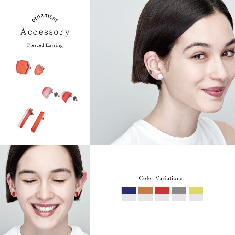 ピアス 金属アレルギー対応 軽い 軽量 おしゃれ モダン レディース 透明 ornament Accessory -Pierced Earring-（アクセサリー -ピアス-） | 