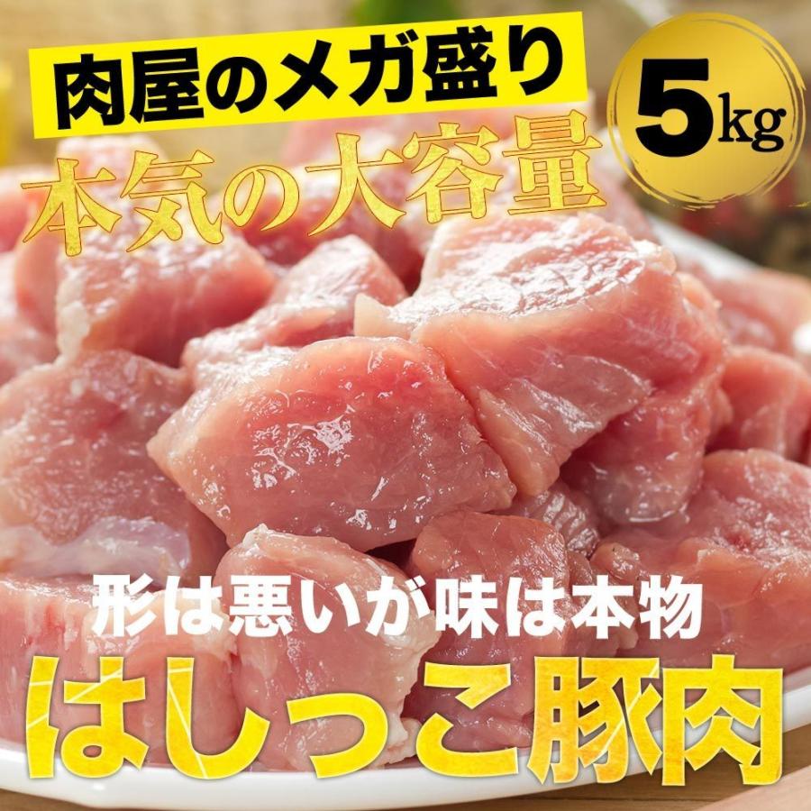 お一人様1点限り！[ 大人気！ 5月6日から順次発送！ ] 【 送料無料 訳あり 】 はしっこ 豚肉 メガ盛り 5kg｜the-nikuya