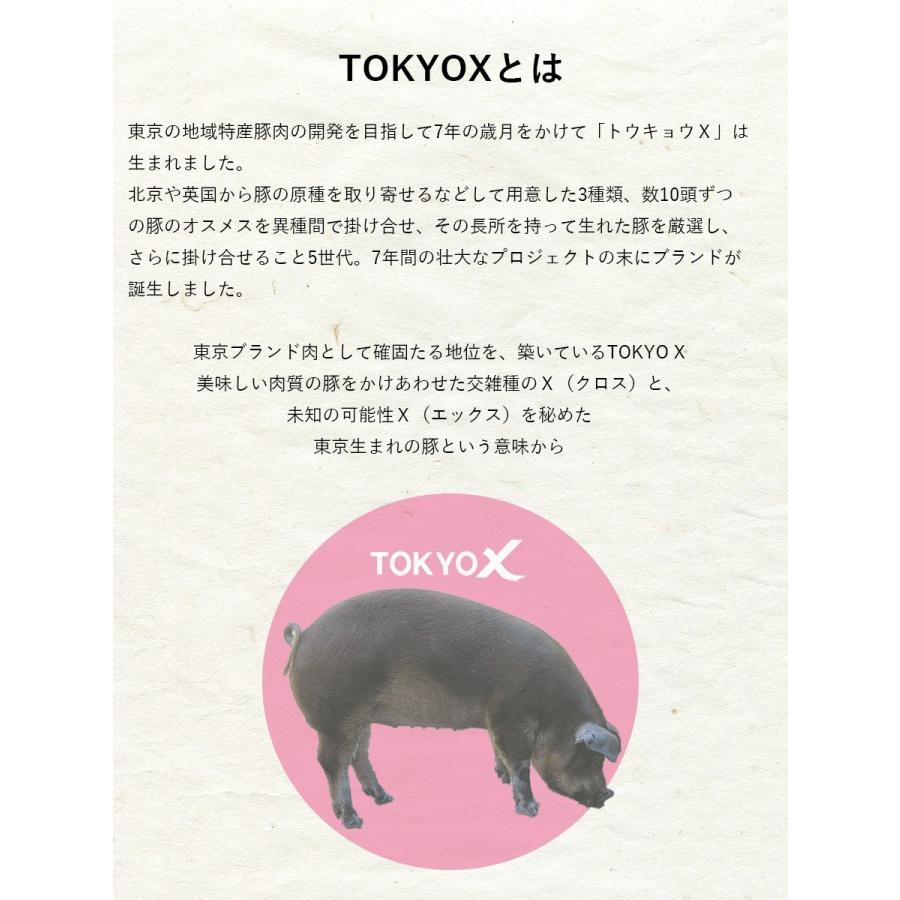 送料無料 TOKYO X 食べつくし 厚切り焼肉セット (1kg以上 6〜8人前) ロース・肩ロース・バラ・もも・うで 幻の豚肉 東京X トウキョウエックス｜the-nikuya｜03