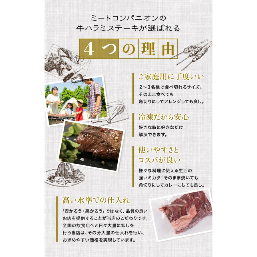 牛 やわらかハラミ ステーキ（150g × 1枚） サガリ ステーキ肉 牛肉 ステーキ ギフト 仕送り 業務用 食品 おかず お弁当 冷凍 子供 お取り寄せ｜the-nikuya｜05