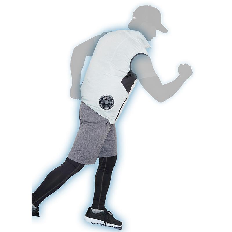 クールベスト Mサイズ ファン付き 電動ファン付き空調作業服 セット一式 コンフォータブルクール