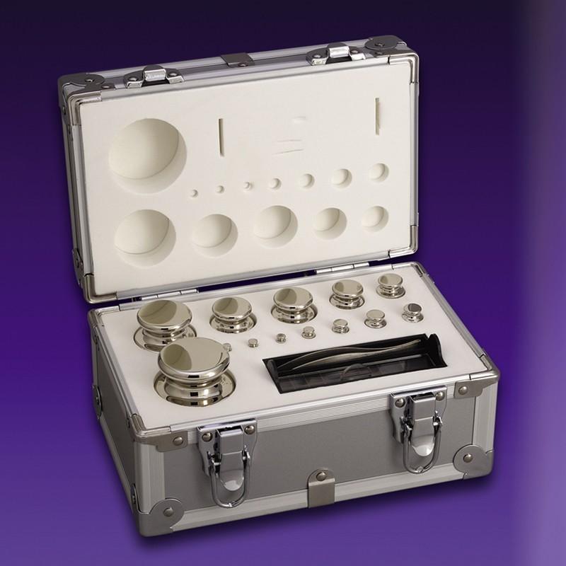 セット分銅（F1CSO-1KA：1kgセット［1g〜500g］）OIML型円筒分銅（非磁性ステンレス）F1級（特級）分銅