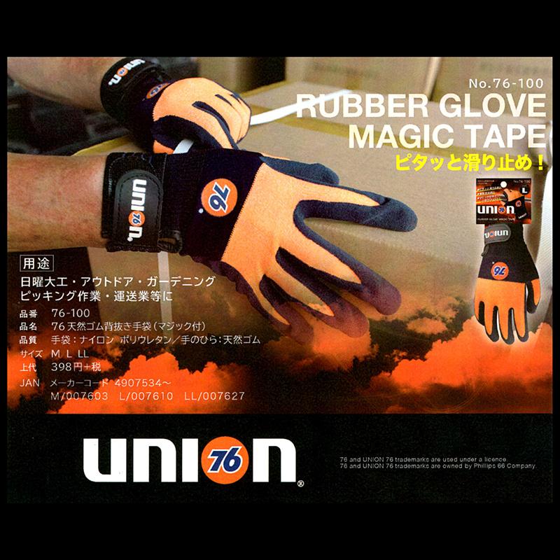 FUJITE 76シリーズ 76-100 76 ゴム背抜き手袋（マジックテープ付き）単