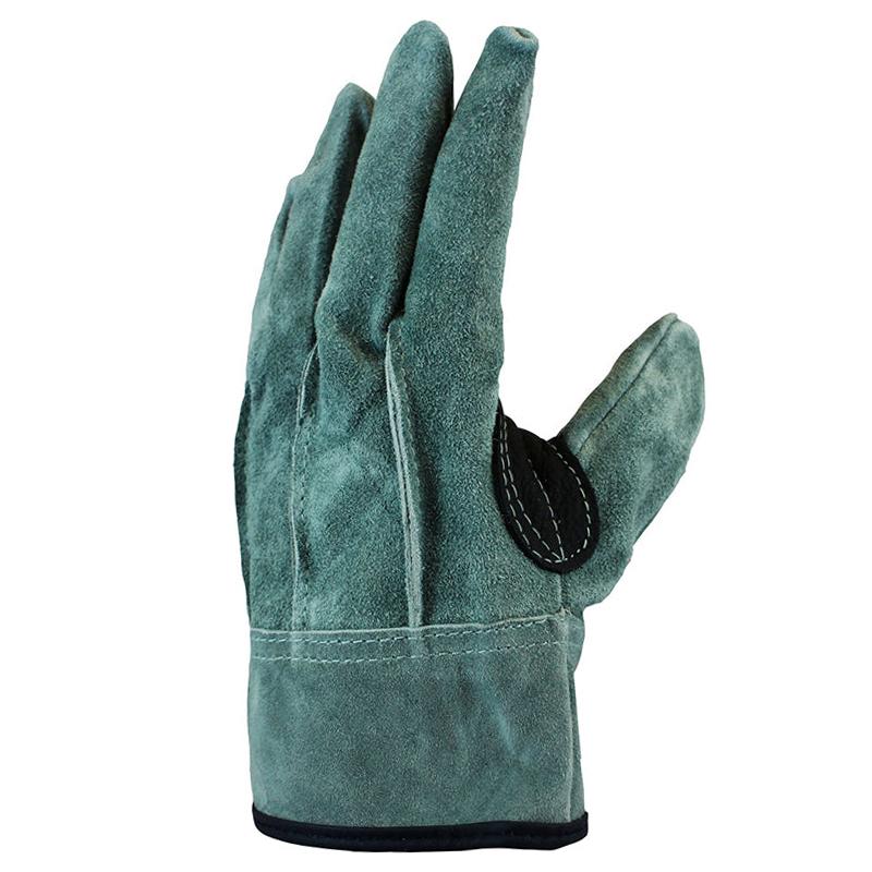 BOUNTY HUNTER バウンティーハンター　レザーグローブ　手袋 TryAnt トライアント 4588 牛床革オイル 背縫い 黒当て付き