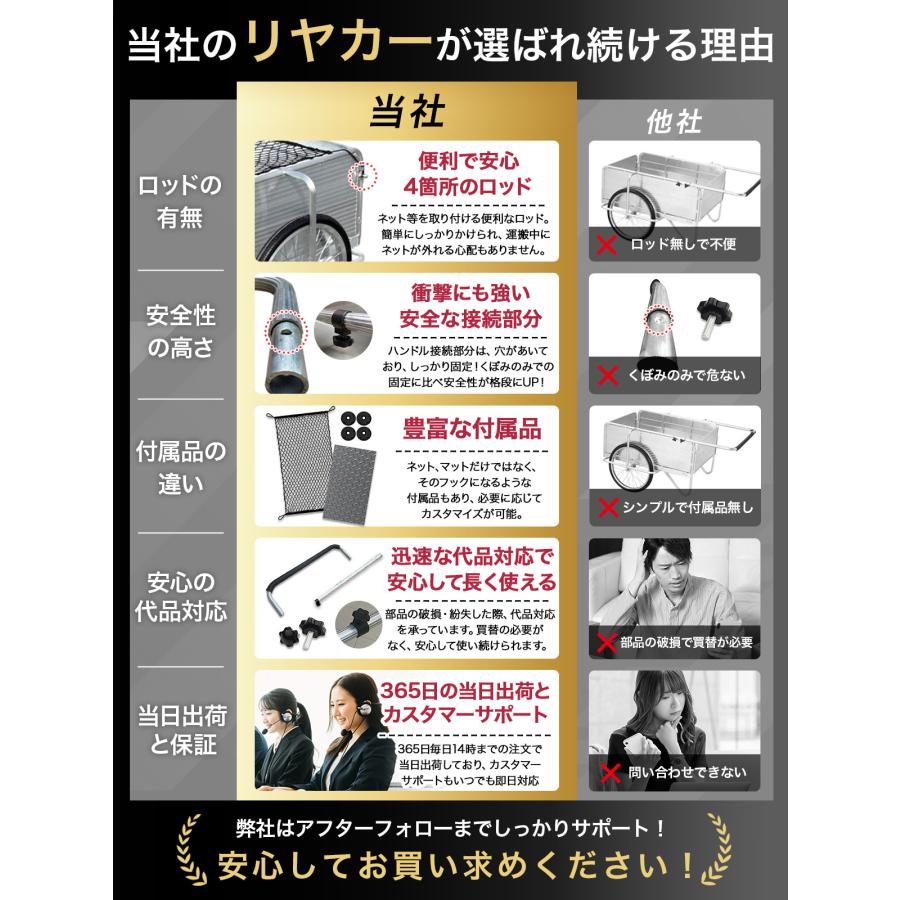 THE PRODUCT リヤカー 折りたたみ【最新改良版】耐荷重150kg アルミ