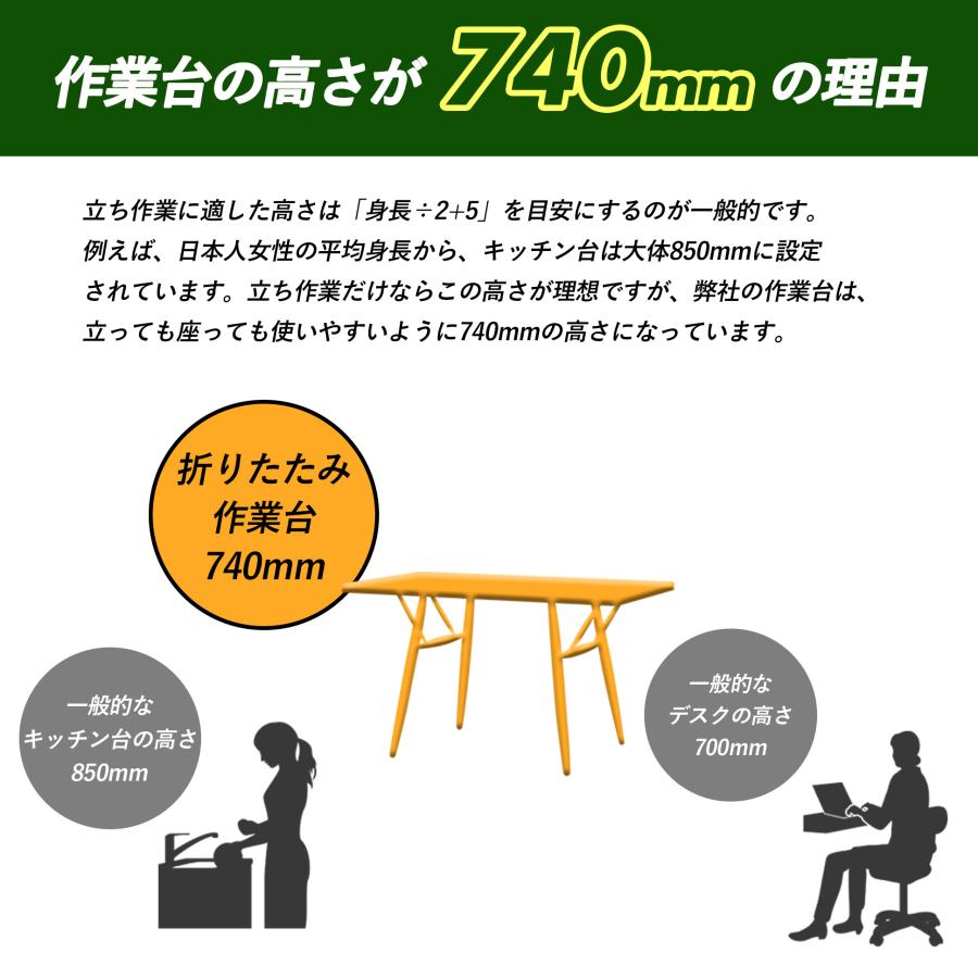 THE PRODUCT 【収納袋あり】 作業台 ワークテーブル 折りたたみ 120cm