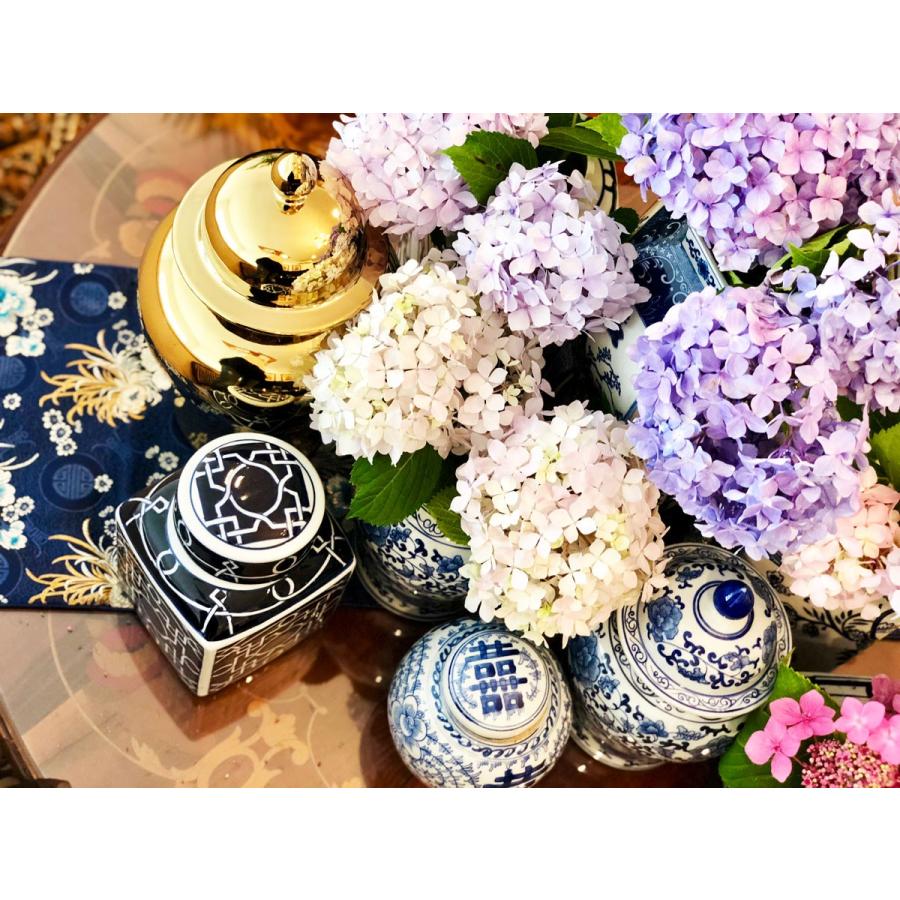 THE-SECRET-GARDEN シノワズリ Blue & White 飾り壺 ジンジャー THE-SECRET-GARDEN シノワズリ Blue & White 飾り壺 ジンジャー