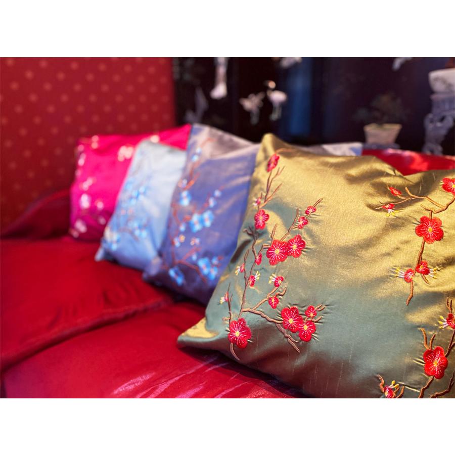 THE-SECRET-GARDEN シノワズリ クッションカバー 全4種類 梅 和 THE-SECRET-GARDEN シノワズリ クッションカバー 全4種類 梅 和