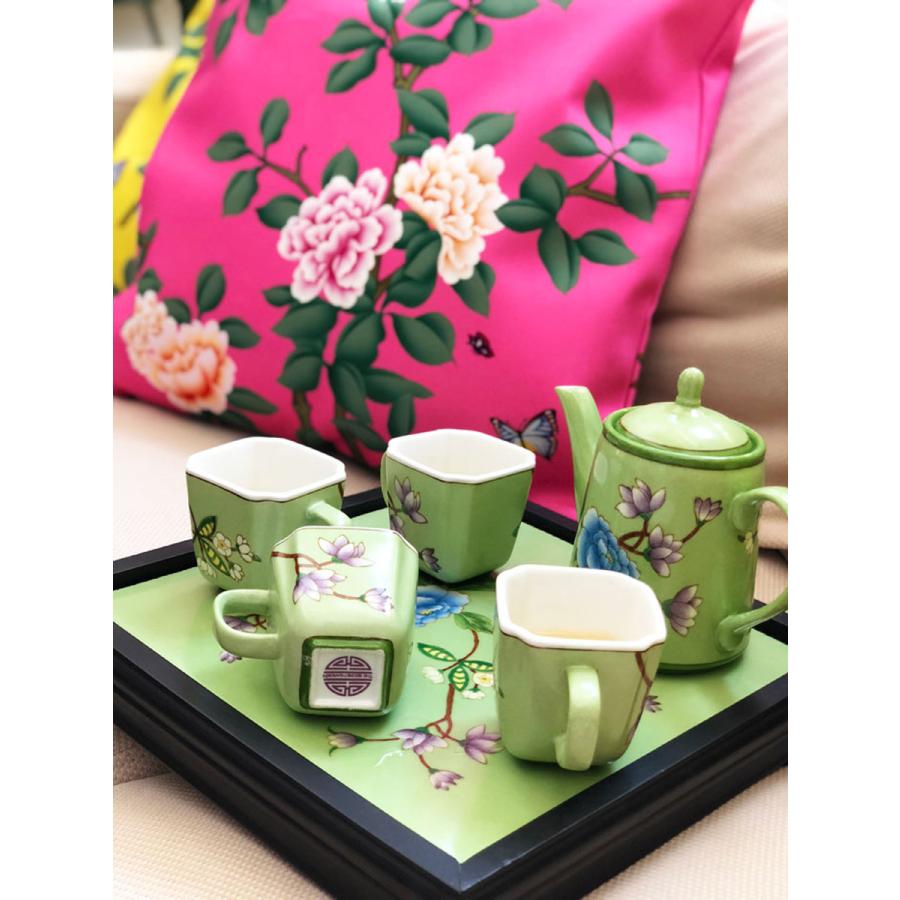 THE-SECRET-GARDEN シノワズリ クッションカバー 45×45 全4種類 THE-SECRET-GARDEN シノワズリ クッションカバー 45×45 全4種類