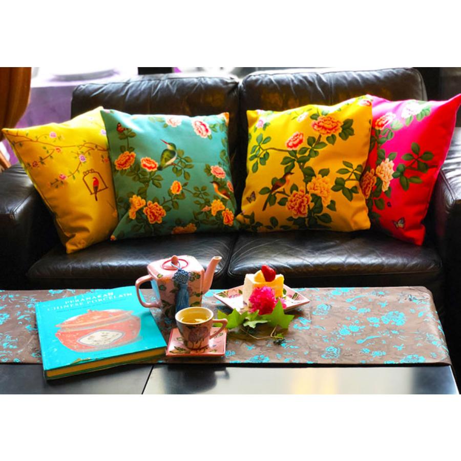 THE-SECRET-GARDEN シノワズリ クッションカバー 45×45 全4種類 THE-SECRET-GARDEN シノワズリ クッションカバー 45×45 全4種類