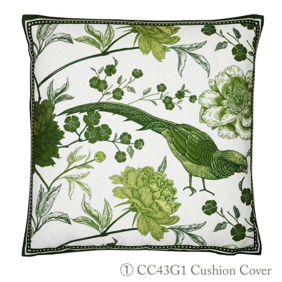 THE-SECRET-GARDEN シノワズリ 花鳥柄 クッションカバー 全4種類