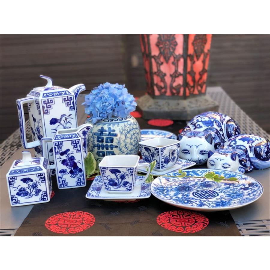 THE-SECRET-GARDEN シノワズリ ジンジャーポット ダブルハピネス THE-SECRET-GARDEN シノワズリ ジンジャーポット ダブルハピネス