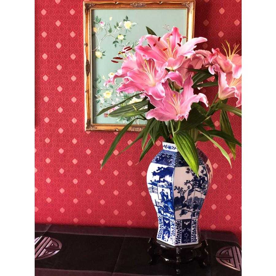 THE-SECRET-GARDEN シノワズリ Blue & White 飾り壺 大 青白陶器 THE-SECRET-GARDEN シノワズリ Blue & White 飾り壺 大 青白陶器