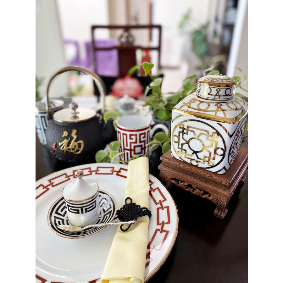THE-SECRET-GARDEN Blue & White ジンジャーポット 景徳鎮 蓋付飾り壺