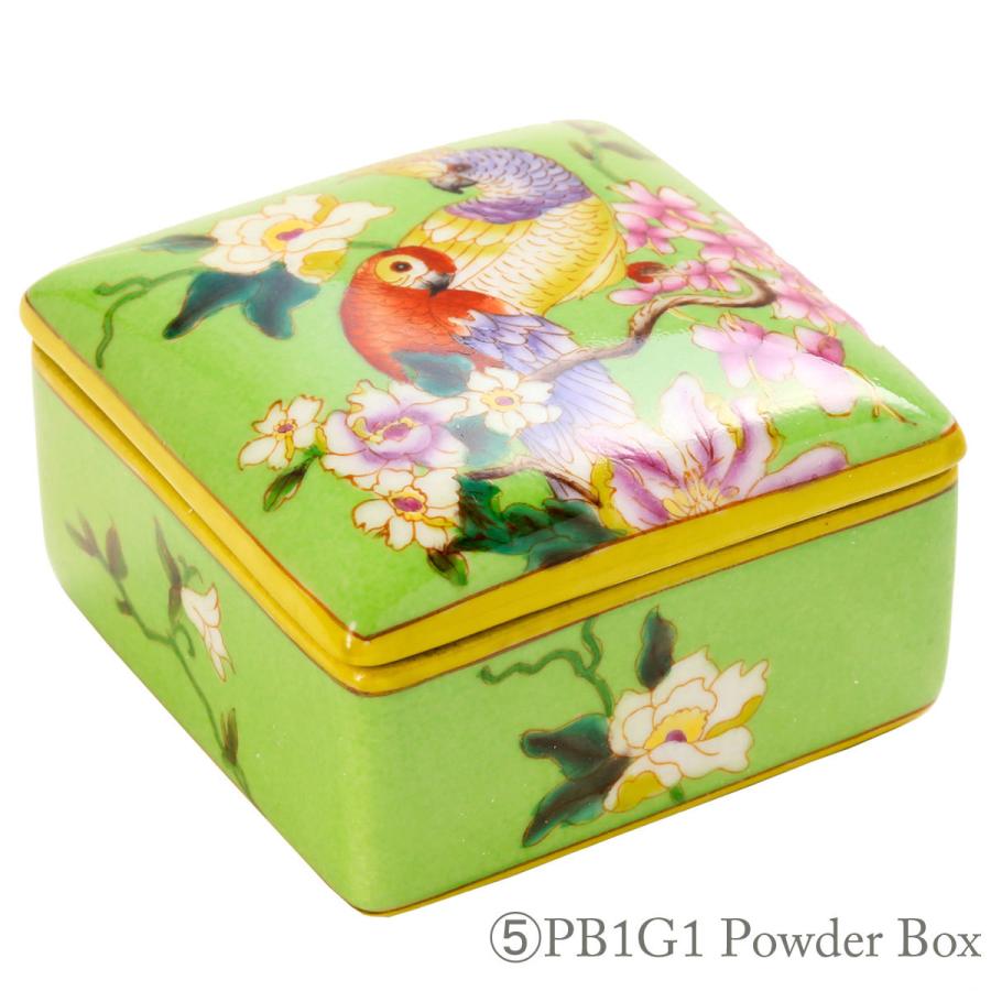 THE-SECRET-GARDEN シノワズリ パウダーボックス 全12種類 花鳥柄