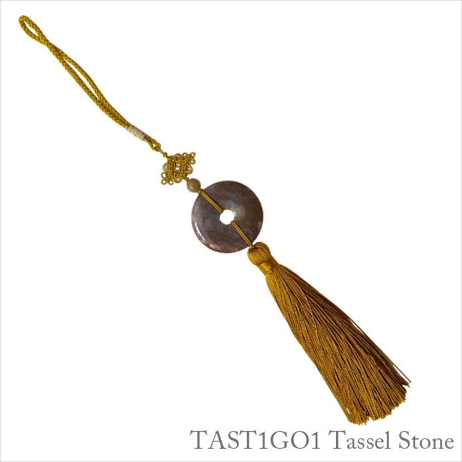 THE-SECRET-GARDEN シノワズリ 高級 天然石 タッセル チャーム 全6色