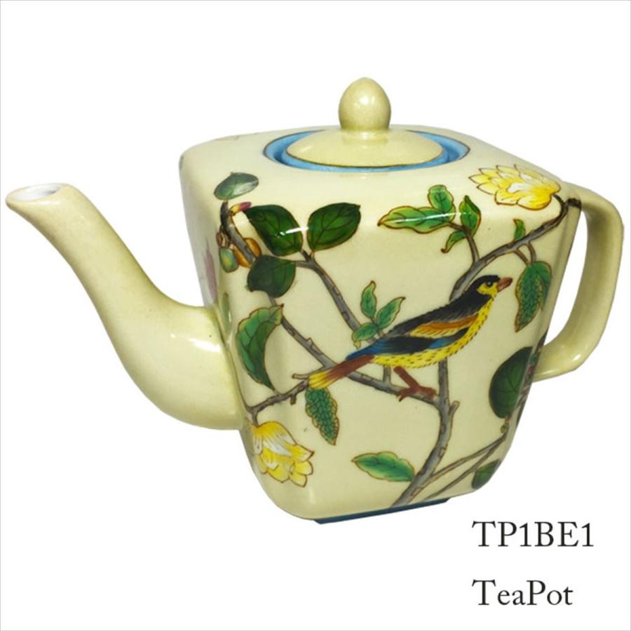 THE-SECRET-GARDEN シノワズリ ティーポット 中国茶器 花鳥柄 THE-SECRET-GARDEN シノワズリ ティーポット 中国茶器 花鳥柄