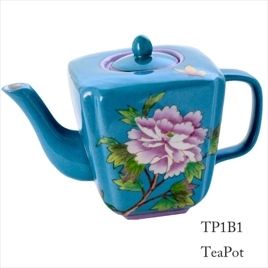 THE-SECRET-GARDEN シノワズリ ティーポット 中国茶器 花鳥柄