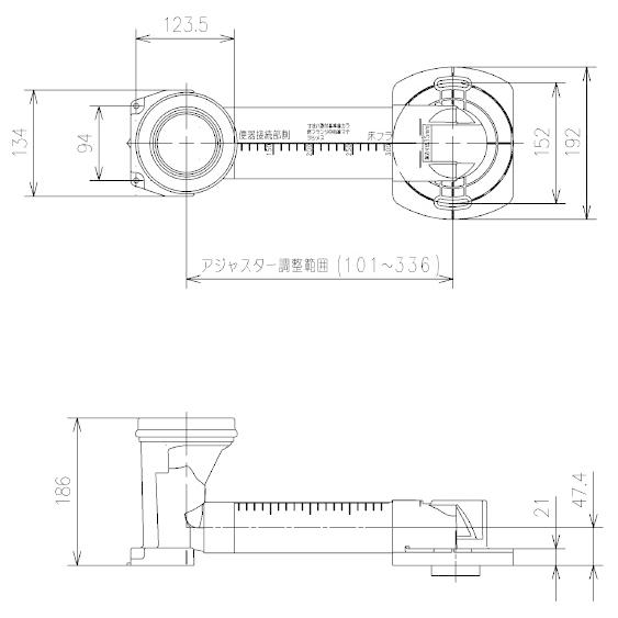 TOTO TOTO正規取扱店 HH02062S 送料無料 排水アジャスター本体部