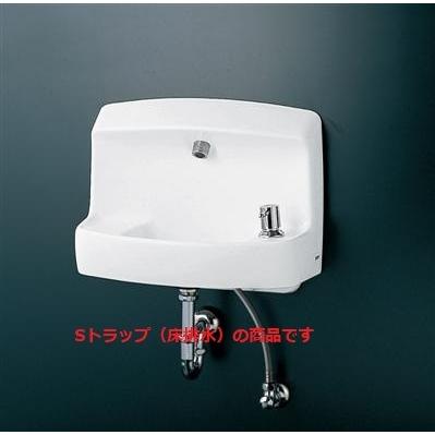 TOTO　コンパクト手洗器   LSL870ASR  送料無料 ハンドル式水栓セット  壁掛 床排水 Sトラップ