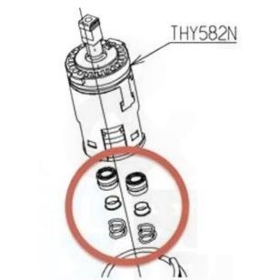 TOTO THY552RR 2個とTHY582N カートリッジセット TOTO TOTO正規取扱 THY582N/THY552RR部品 2個セット メール便無料