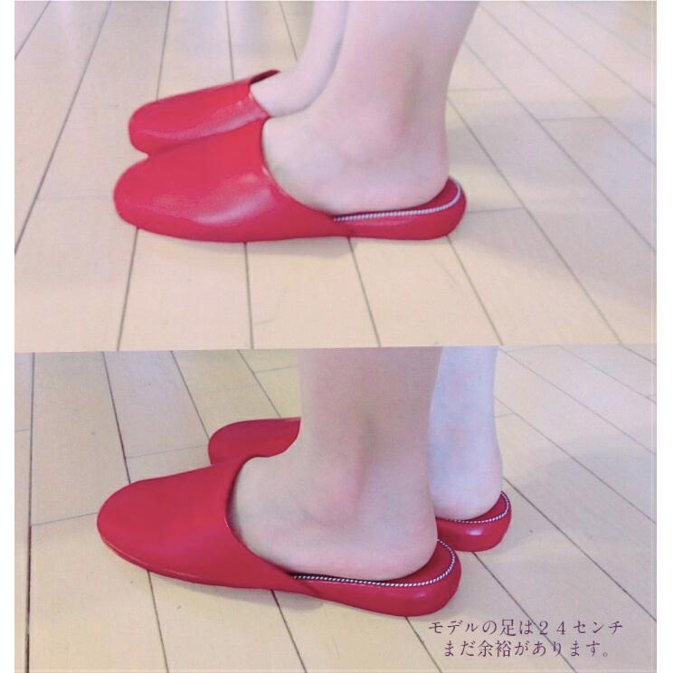 ６７０円/1足から スリッパ 来客用 業務スリッパ セット 抗菌 名入れ 厚底 レザー トイレ 来客用 学校 病院 医院 会社 ステッチ飾り 男女 ビニールスリッパの画像