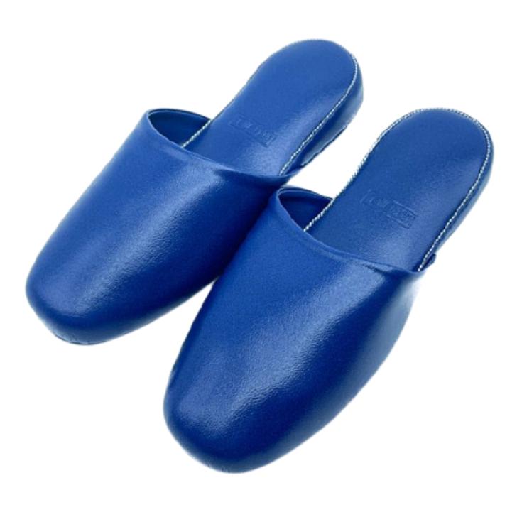 TOKYO SLIPPER] 抗菌レザー調 ビニールスリッパ 【10足セット】【厚底