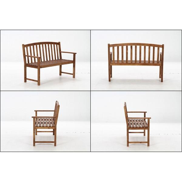 不二貿易（Fuji Boeki） アカシア 木製ベンチ 単品 82064 ガーデニング
